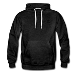 Men’s Premium Hoodie  WITH BLACK  LOGO - charcoal gray