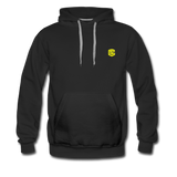 Men’s Premium Hoodie  WITH YELLOW  LOGO - black