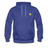 Men’s Premium Hoodie  WITH YELLOW  LOGO - royalblue