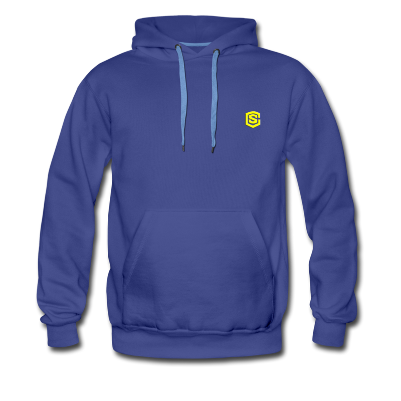 Men’s Premium Hoodie  WITH YELLOW  LOGO - royalblue