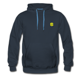 Men’s Premium Hoodie  WITH YELLOW  LOGO - navy