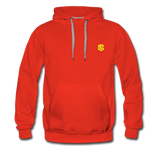 Men’s Premium Hoodie  WITH YELLOW  LOGO - red