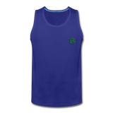 Men’s Premium Tank  WITH GREEN  LOGO - royal blue