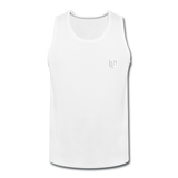 Men’s Premium Tank  WITH  WHITE LOGO - white