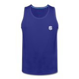 Men’s Premium Tank  WITH  WHITE LOGO - royal blue