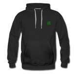 Men’s Premium Hoodie  WITH GREEN  LOGO - black