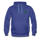 Men’s Premium Hoodie  WITH GREEN  LOGO - royalblue