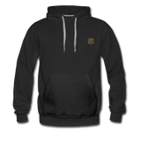 Men’s Premium Hoodie  WITH BROWN  LOGO - black