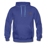 Men’s Premium Hoodie  WITH BROWN  LOGO - royalblue