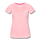 Women’s Premium T-Shirt  WITH WHITE  LOGO - pink