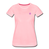 Women’s Premium T-Shirt  WITH PINK  LOGO - pink