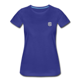 Women’s Premium T-Shirt  WITH  SILVER LOGO - royal blue