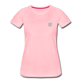 Women’s Premium T-Shirt  WITH  SILVER LOGO - pink