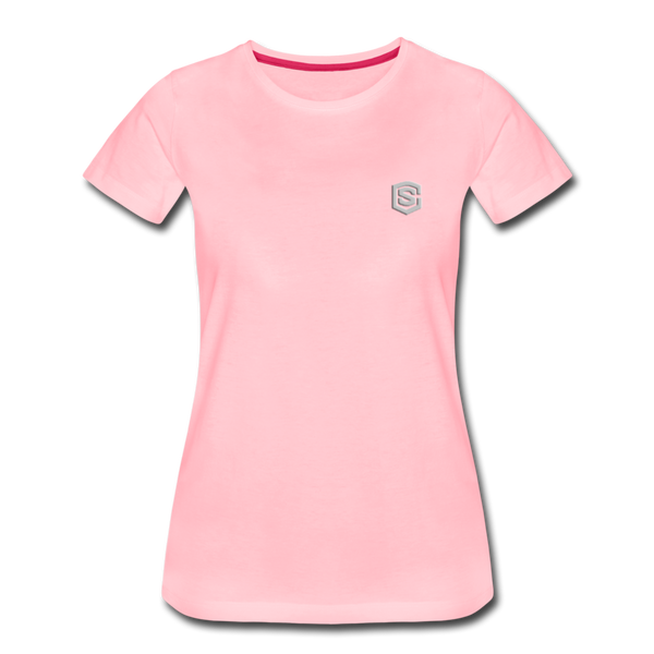 Women’s Premium T-Shirt  WITH  SILVER LOGO - pink