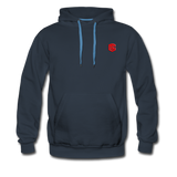 Men’s Premium Hoodie  WITH RED  LOGO - navy