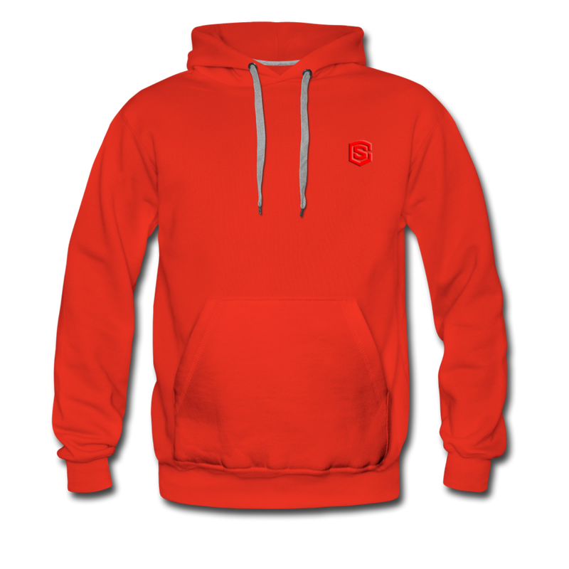 Men’s Premium Hoodie  WITH RED  LOGO - red