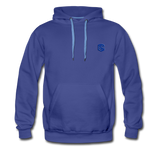 Men’s Premium Hoodie  WITH BLUE  LOGO - royalblue