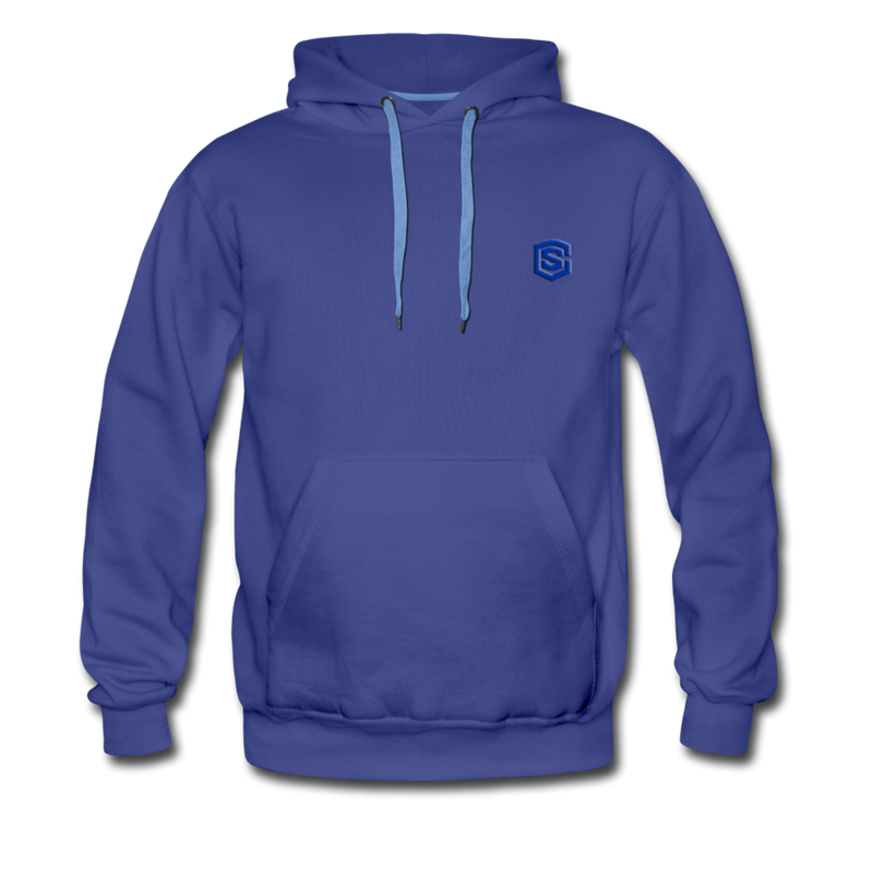 Men’s Premium Hoodie  WITH BLUE  LOGO - royalblue