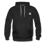 Men’s Premium Hoodie  WITH WHITE  LOGO - black