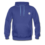 Men’s Premium Hoodie  WITH WHITE  LOGO - royalblue