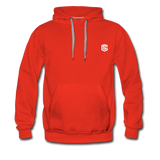 Men’s Premium Hoodie  WITH WHITE  LOGO - red