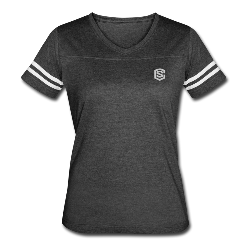 Women’s Vintage Sport T-Shirt   WITH SILIVER LOGO - vintage smoke/white