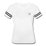 Women’s Vintage Sport T-Shirt   WITH SILIVER LOGO - white/black