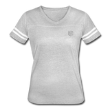 Women’s Vintage Sport T-Shirt   WITH SILIVER LOGO - heather gray/white