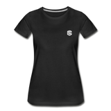 Women’s Premium Organic T-Shirt  WITH  WHITE LOGO - black