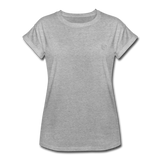 Women's Relaxed Fit T-Shirt   WITH SILIVER LOGO - heather gray