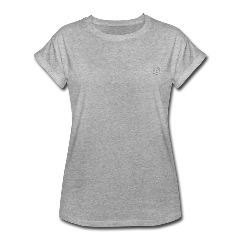 Women's Relaxed Fit T-Shirt   WITH SILIVER LOGO - heather gray