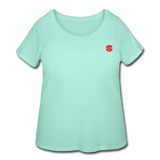 Women’s Curvy T-Shirt   WITH RED LOGO - mint