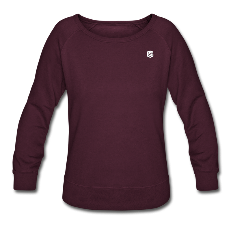 Women’s Crewneck Sweatshirt  WITH WHITE  LOGO - plum