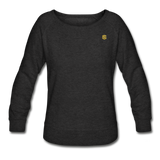 Women’s Crewneck Sweatshirt  WITH GOLD  LOGO - heather black