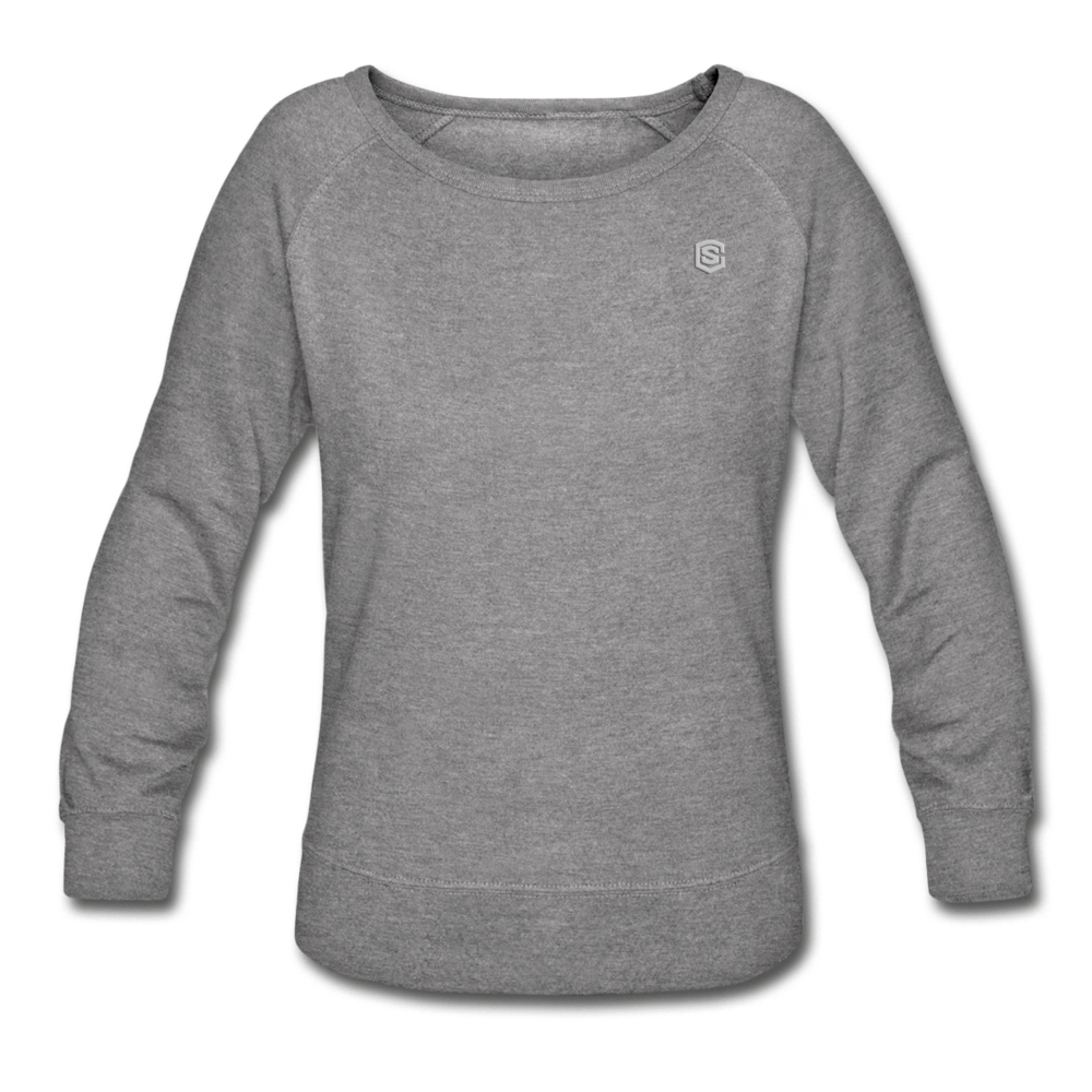 Women’s Crewneck Sweatshirt  WITH SILIVER  LOGO - heather gray