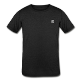 Kids' Tri-Blend T-Shirt   WITH  SILIVER LOGO - heather black