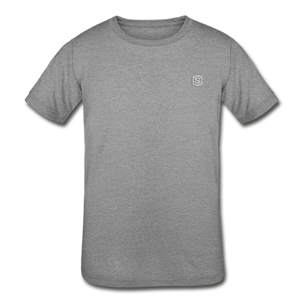 Kids' Tri-Blend T-Shirt   WITH  SILIVER LOGO - heather gray