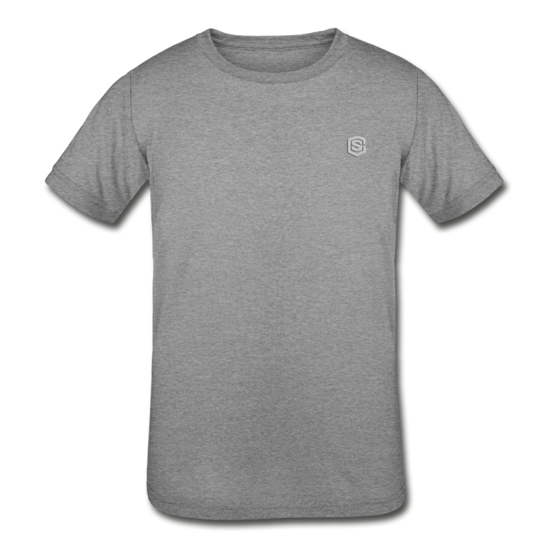 Kids' Tri-Blend T-Shirt   WITH  SILIVER LOGO - heather gray