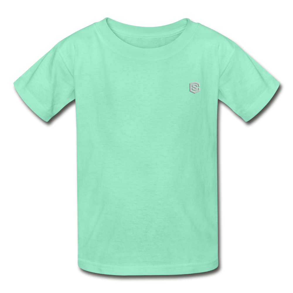 Hanes Youth Tagless T-Shirt   WITH SILIVER LOGO - deep mint