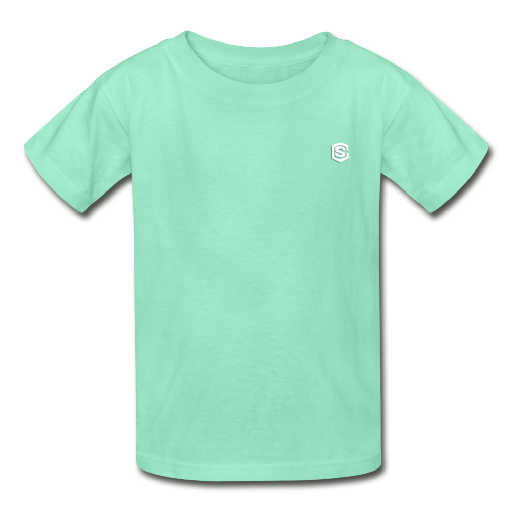 Hanes Youth Tagless T-Shirt   WITH WHITE   LOGO - deep mint