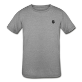 Kids' Tri-Blend T-Shirt   WITH BLACK  LOGO - heather gray