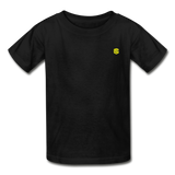 Hanes Youth Tagless T-Shirt   WITH YELLOW  LOGO - black