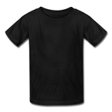 Hanes Youth Tagless T-Shirt   WITH  BLACK LOGO - black