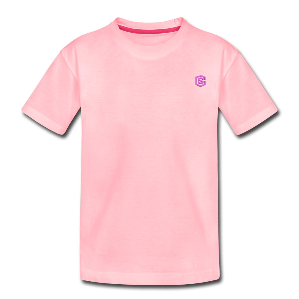 Toddler Premium T-Shirt   WITH PINK  LOGO - pink
