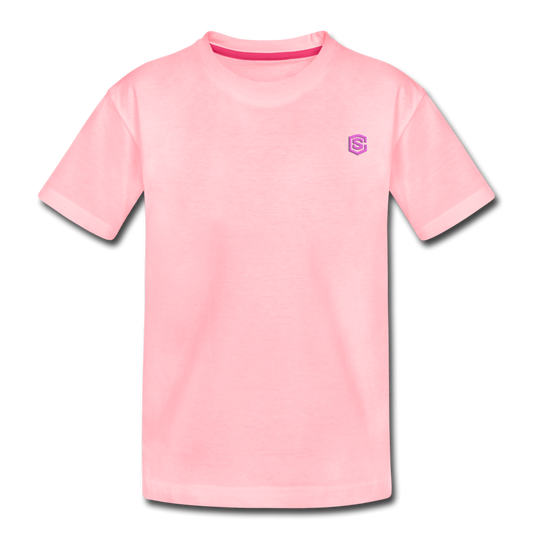 Toddler Premium T-Shirt   WITH PINK  LOGO - pink