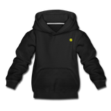 Kids‘ Premium Hoodie  WITH YELLOW  LOGO - black