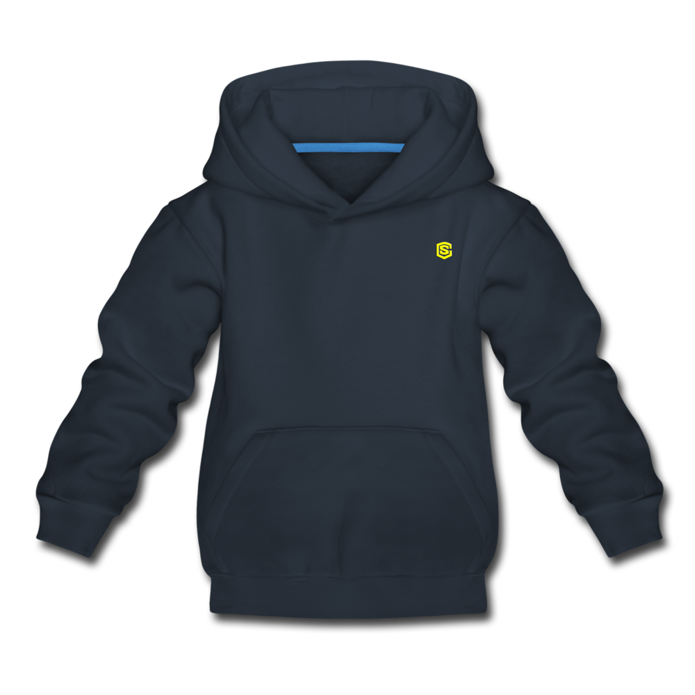 Kids‘ Premium Hoodie  WITH YELLOW  LOGO - navy