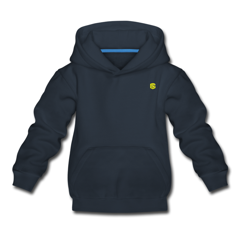 Kids‘ Premium Hoodie  WITH YELLOW  LOGO - navy