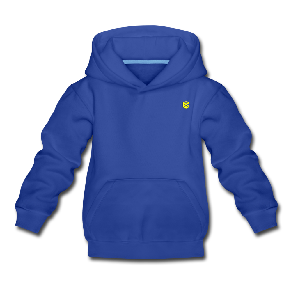 Kids‘ Premium Hoodie  WITH YELLOW  LOGO - royal blue