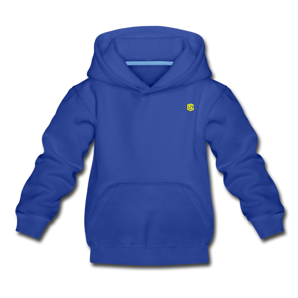 Kids‘ Premium Hoodie  WITH YELLOW  LOGO - royal blue